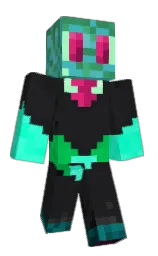 DragonTamerYoshi's Minecraft skin wearing the Aurora cape