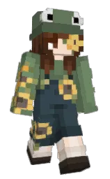 mai_bee_not's Minecraft skin wearing the 15th Anniversary cape