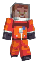 MeWulf's Minecraft skin wearing the MCC 15th Year cape