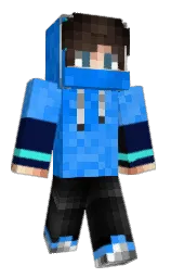 Minecraft-Skin in deep cove und dodger blue — Modell: Klassisch
