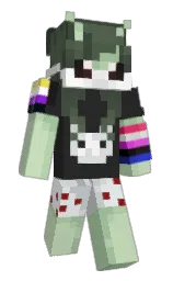 mine shaft and pixie green Minecraft skin — Slim model — first worn by StarLiteMist