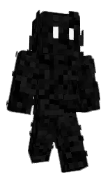 black and cod gray Minecraft skin — Classic model