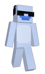 tropical blue and tangaroa Minecraft skin — Slim model — first worn by NoMicMute
