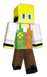 white and honeysuckle Minecraft skin — Classic model — first worn by Luc3yz