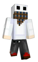 white and aqua haze Minecraft skin — Slim model — first worn by Nonzess