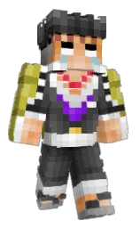 Crysse's Minecraft skin wearing the 15th Anniversary cape