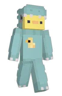 Front of pizzasaur's skin