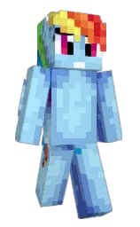 Pumkiwi's Minecraft skin wearing the Aurora cape