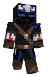 CaptainRexxy's Minecraft skin wearing the Moonlight Trail cape