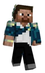 black pearl and tiber Minecraft skin — Classic model — first worn by Fho1