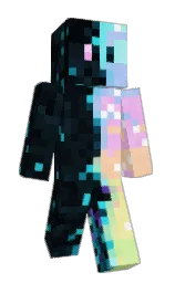 firefly and ebony Minecraft skin — Slim model — first worn by Just_Tuggy