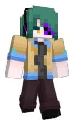gold sand and black Minecraft skin — Classic model