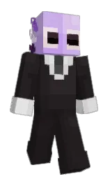 thunder and cod gray Minecraft skin — Slim model — first worn by fr1ctsy