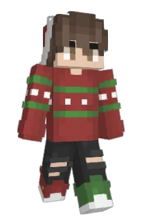 Front of Gavyns's skin
