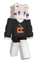 mine shaft and white Minecraft skin — Slim model — first worn by himemove
