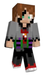 gray and walnut Minecraft skin — Slim model — first worn by HydraMaster05