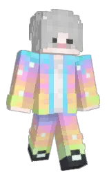silver and bridesmaid Minecraft skin — Slim model