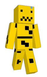 gold and black Minecraft skin — Slim model — first worn by willi_crafter