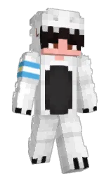 concrete and white Minecraft skin — Slim model — first worn by Rawstep