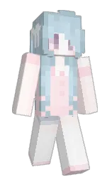 black and rose white Minecraft skin — Slim model — first worn by slidingalongedge