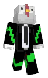 black and malachite Minecraft skin — Classic model — first worn by danielpark219