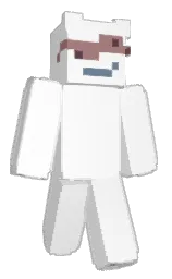 white and bali hai Minecraft skin — Classic model