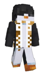 shark and white lilac Minecraft skin — Classic model
