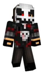 HeartlessCord's Minecraft skin wearing the Purple Heart cape