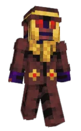 Volzec's Minecraft skin wearing the Minecraft Experience cape