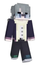 wisp pink and regent gray Minecraft skin — Classic model — first worn by xm1773