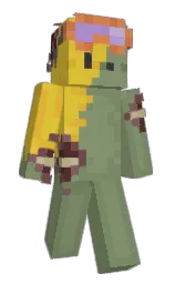 battleship gray and camouflage green Minecraft skin — Slim model — first worn by _y3llow