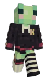 almazio's Minecraft skin wearing the 15th Anniversary cape