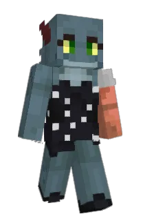 Front of Dirkosy's skin