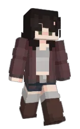 Doveinityy's Minecraft skin wearing the Pan cape