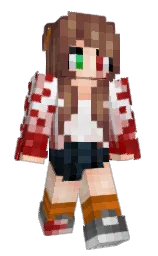 Kelsie2397's Minecraft skin wearing the 15th Anniversary cape