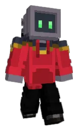 Poseidaum's Minecraft skin wearing the Migrator cape