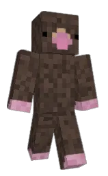 taupe and kabul Minecraft skin — Classic model