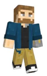 MrBeap's Minecraft skin wearing the Aurora cape
