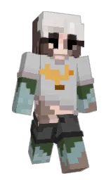 silver and kabul Minecraft skin — Slim model