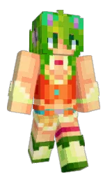 hit pink and chardonnay Minecraft skin — Slim model — first worn by Aro19