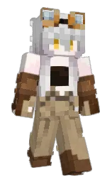 pale slate and mongoose Minecraft skin — Slim model — first worn by orcaVGC