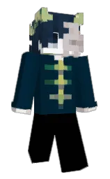 black and daintree Minecraft skin — Slim model — first worn by KyloTheBaicon
