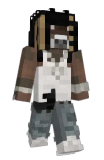 Front of Skettre's skin