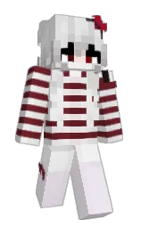 persian plum and white lilac Minecraft skin — Slim model