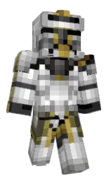 silver and cod gray Minecraft skin — Classic model — first worn by Lala8_11