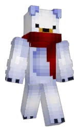 periwinkle gray and snuff Minecraft skin — Slim model