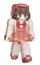 dawn pink and new york pink Minecraft skin — Slim model — first worn by MinaKT