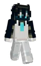 blue charcoal and timberwolf Minecraft skin — Classic model — first worn by dqxrynix8