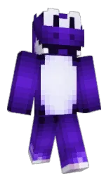 blue gem and purple heart Minecraft skin — Classic model