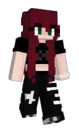 dawnsushi's Minecraft skin wearing the 15th Anniversary cape